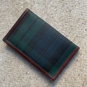 Vintage Ralph Lauren leather wallet with tartan outer.  Never used. Beautiful!